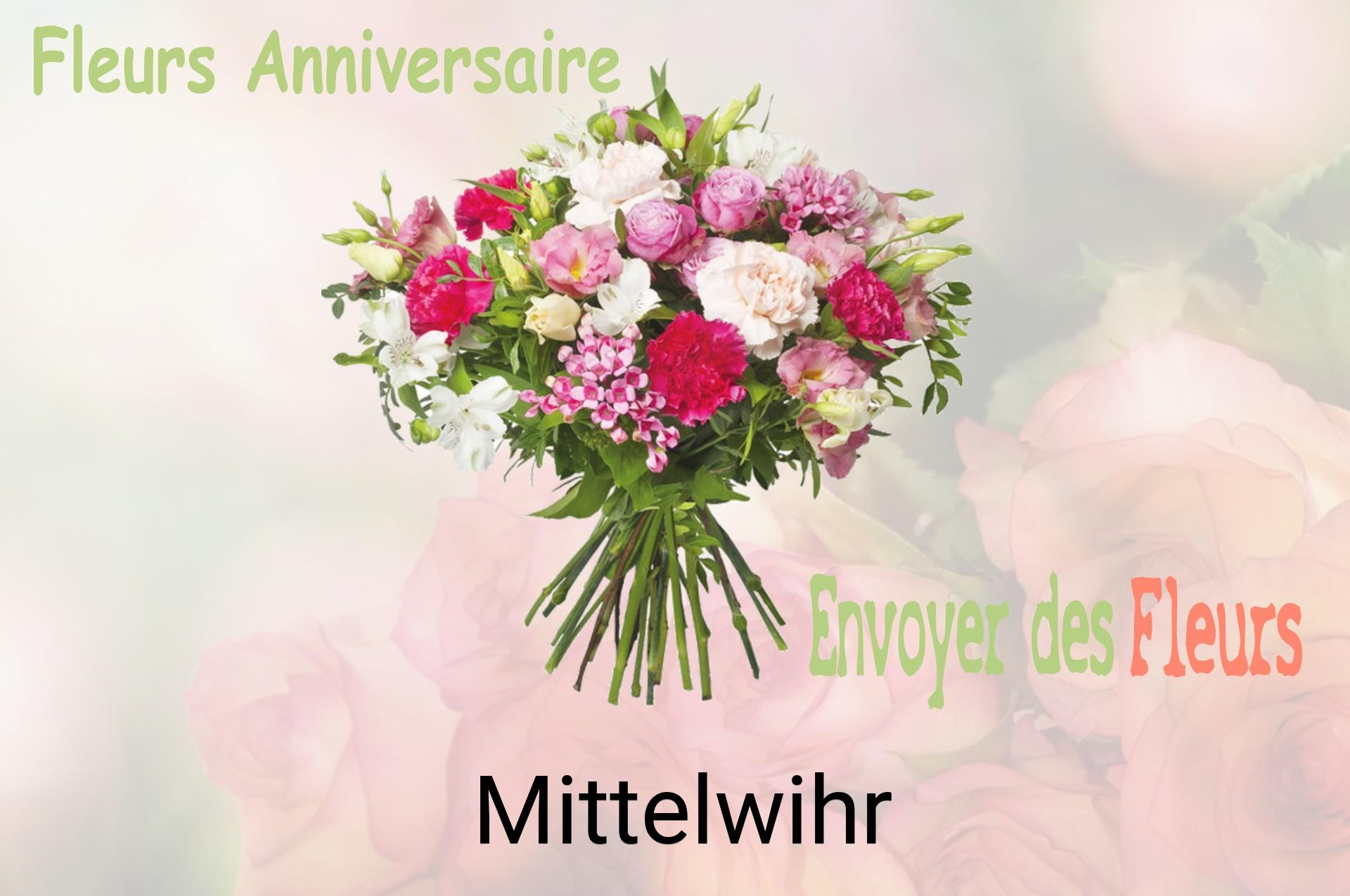 Bouquet de fleurs d’anniversaire livré à Mittelwihr